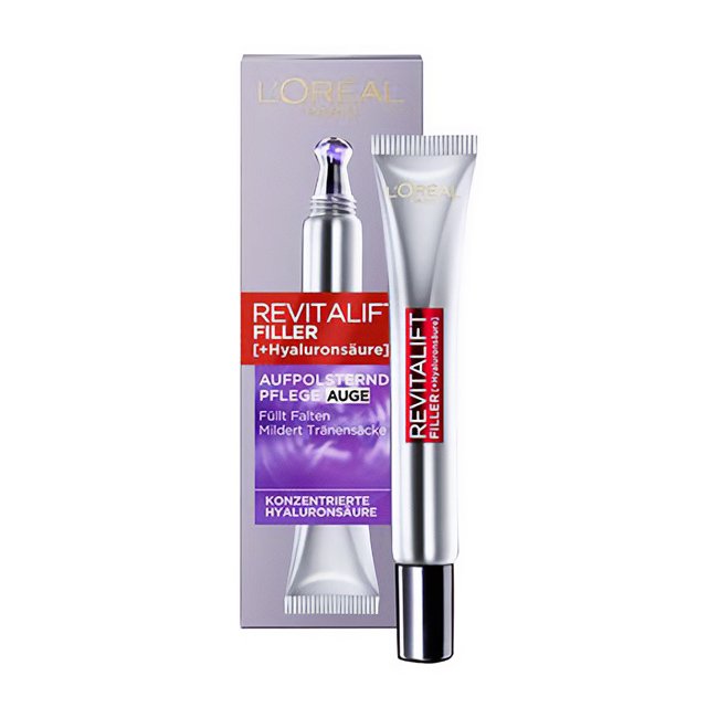 Revitalift Filler Ha Aufpolsternde Augenpflege Verpackung Und Flasche